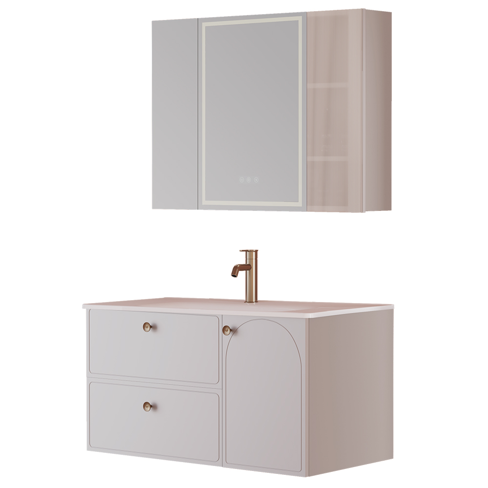 BC6301-100陶瓷盆款 生態(tài)實(shí)木浴室柜